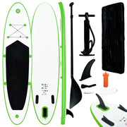 Set Tavola da SUP Gonfiabile Verde e Bianco 92734