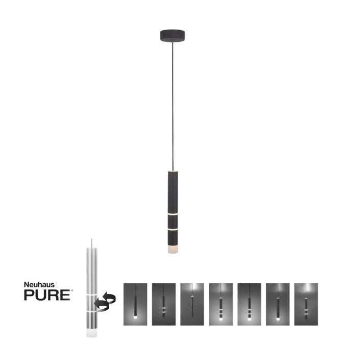 Lampada a sospensione LED 4 luci Pure-Vega Paul Neuhaus