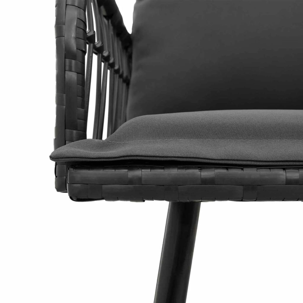 Divano con cuscino Antracite 173 x 231 x 90cm Acciaio 4108263