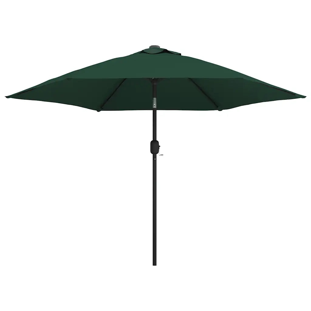 Ombrellone a Sbalzo da Giardino con LED 3 m Verde