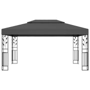 Gazebo con Tetto Doppio 3x4 m Antracite 48031