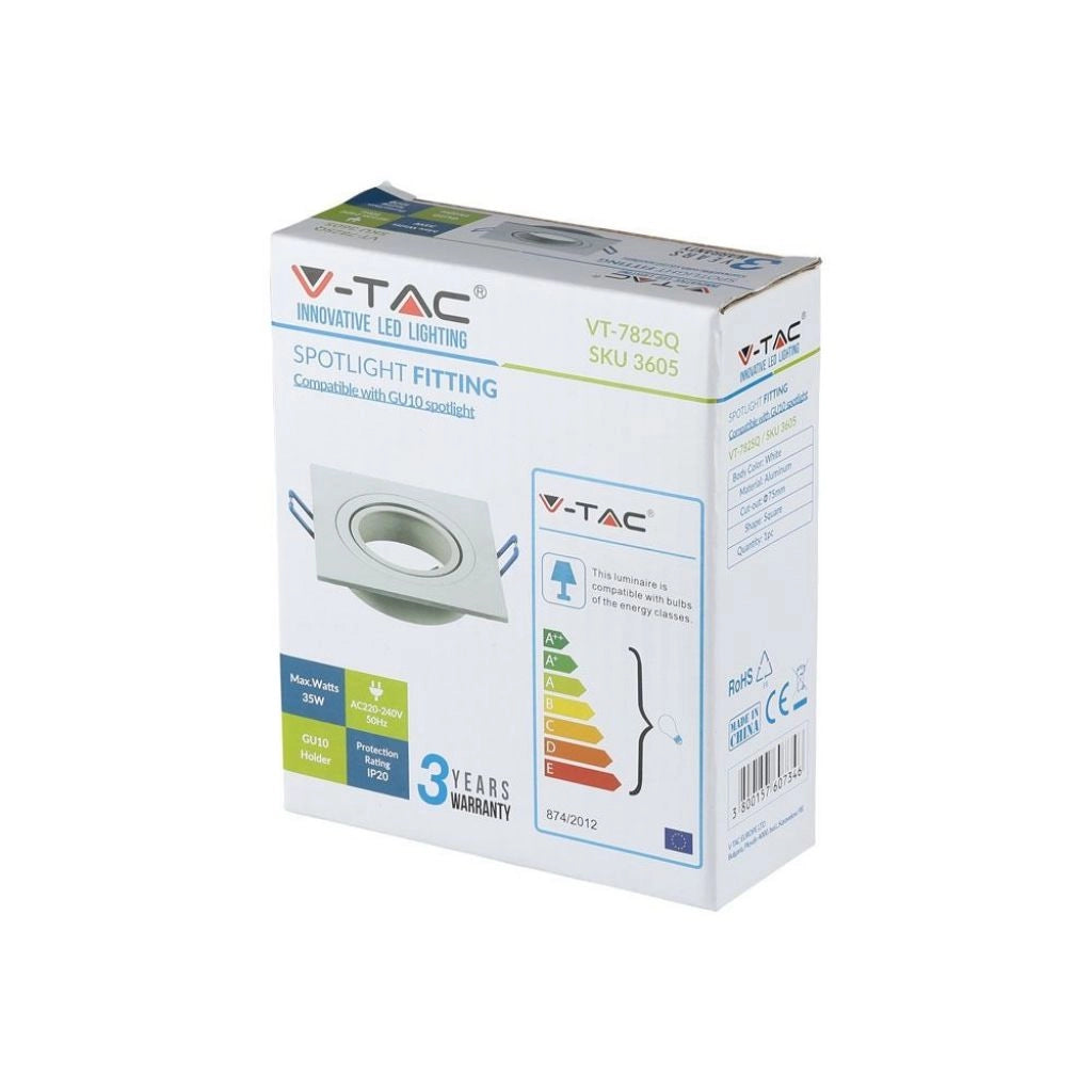 1*GU10 CONSITTANZA PIATTO BIANCO