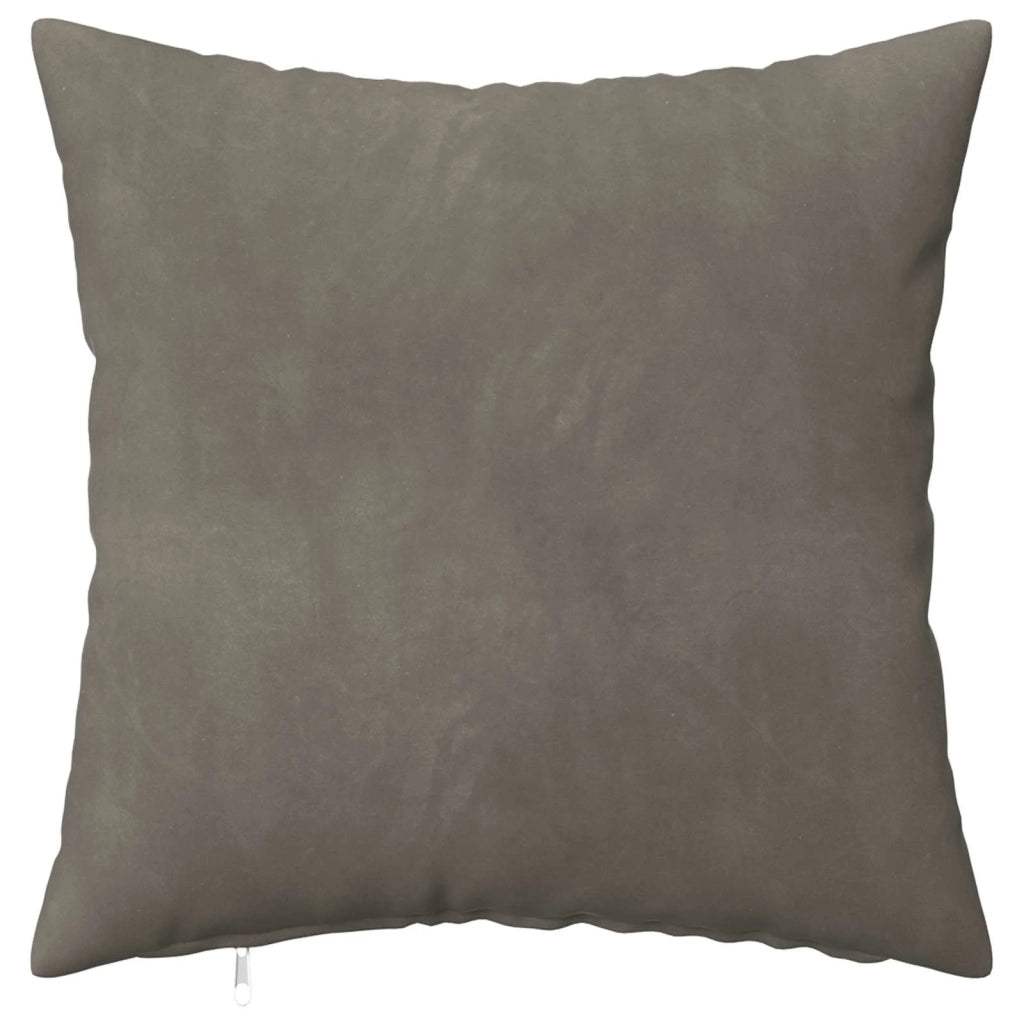 Federa 6 pcs HEERLEN Grigio Chiaro 40 x 40 cm Velluto 908357