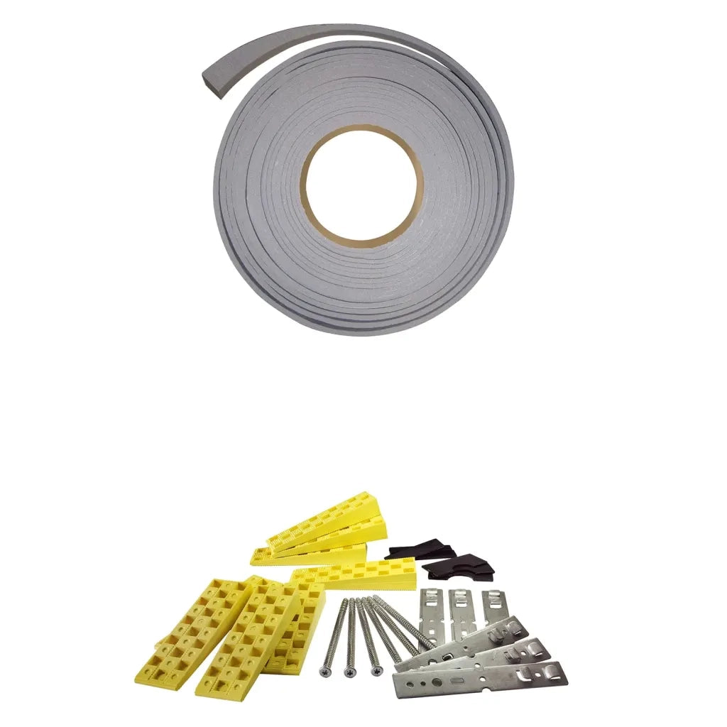 Porta Ingresso Bianca 100x200 cm in Alluminio e PVC 3157065