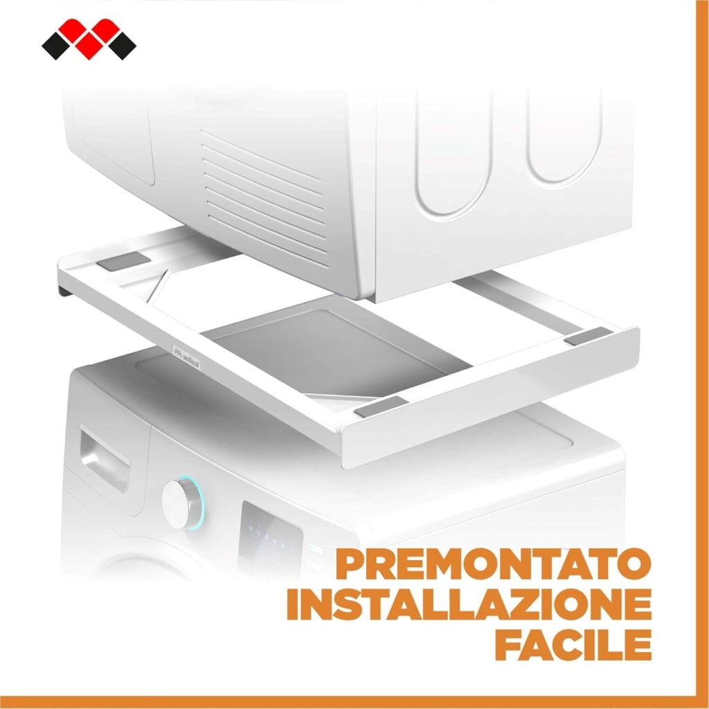 Meliconi Base Torre Slim L45 accessorio e componente per lavatrice Kit di sovrapposizione 1 pz