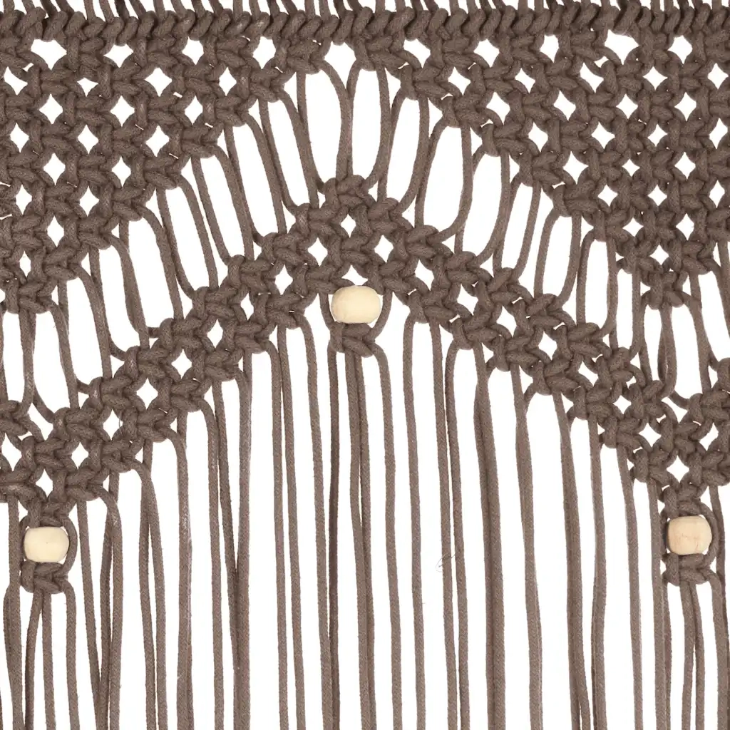 Tenda Macram¨¨ Grigio Talpa 140x240 cm in Cotone