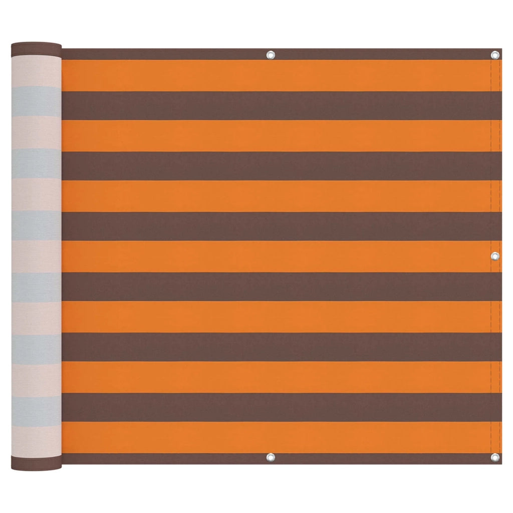 Schermo da balcone | Paravento da Balcone Arancione e Marrone 100 x 800 cm
