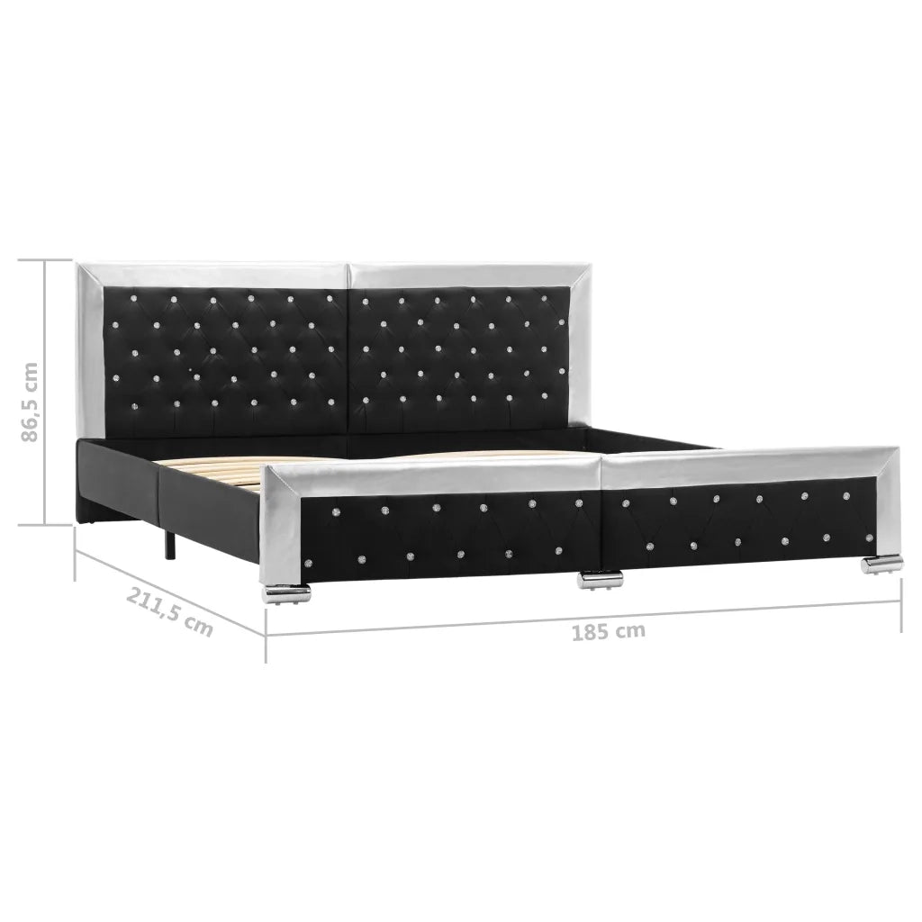Giroletto Nero in Similpelle 180x200 cm cod mxl 59334