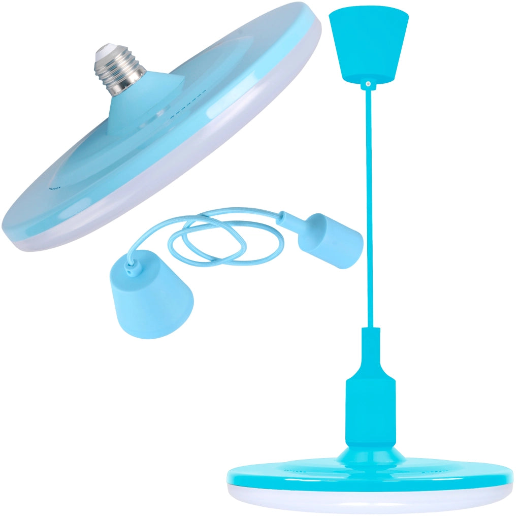 Lampada a sospensione KIKI blu E27 LED 15W 3000K Polux