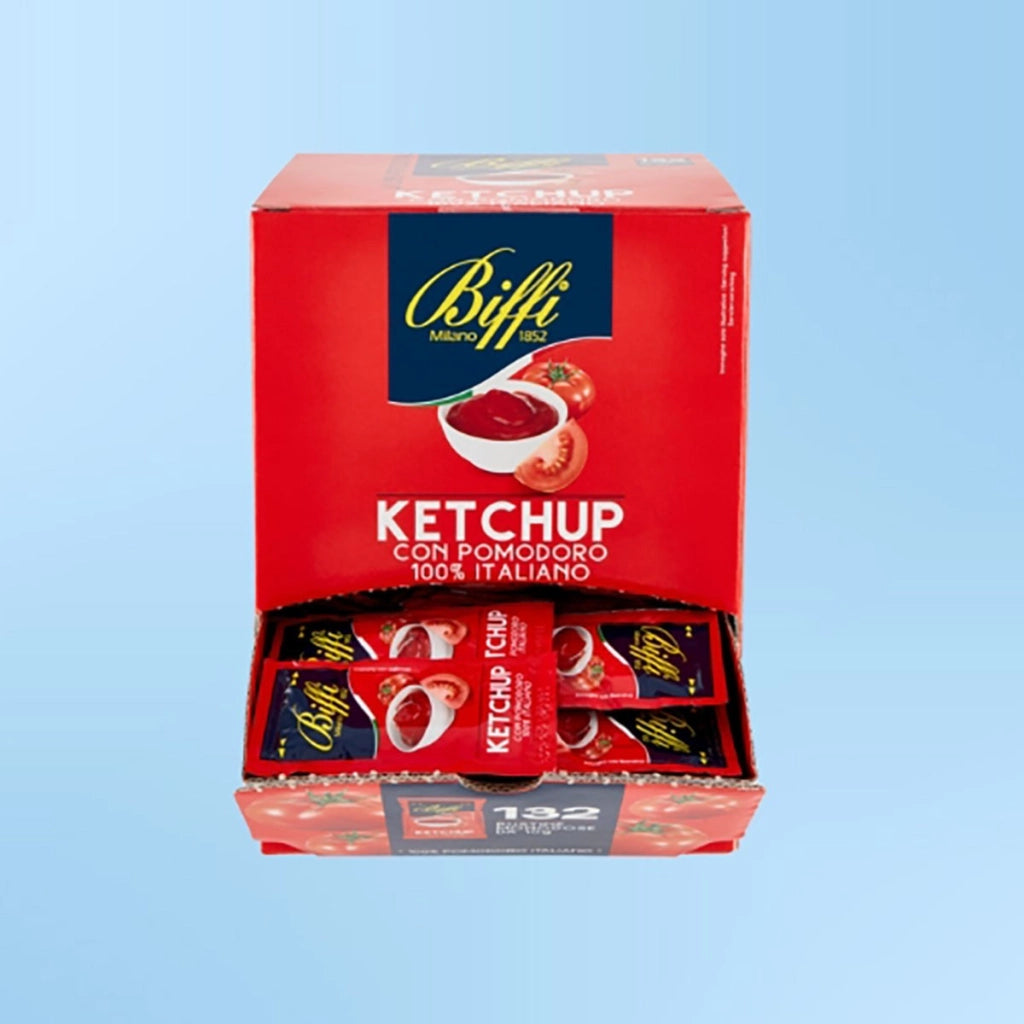 KETCHUP BIFFI 132 BUSTINE MONODOSE CON POMODORO 100% ITALIANO MONOPORZIONE 10GR