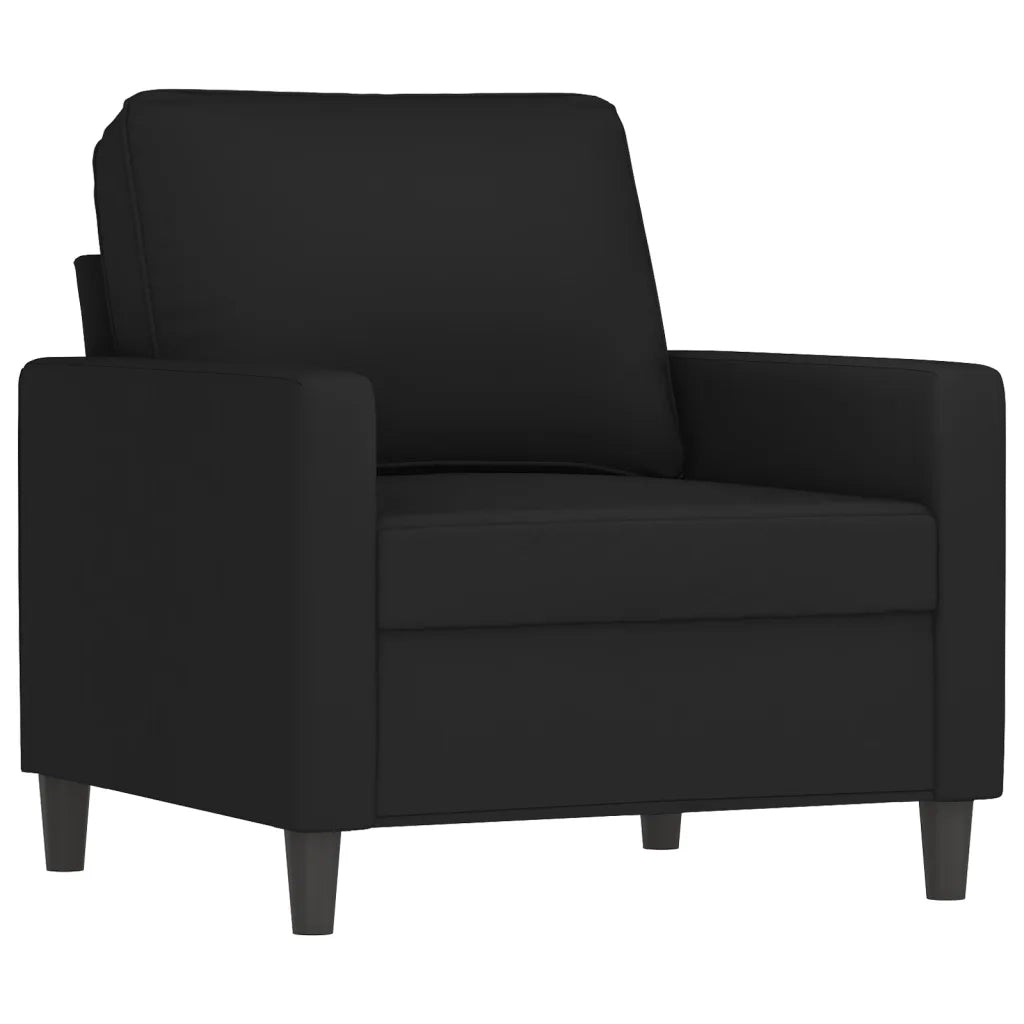 Set di Divani 4 pz Nero in Velluto