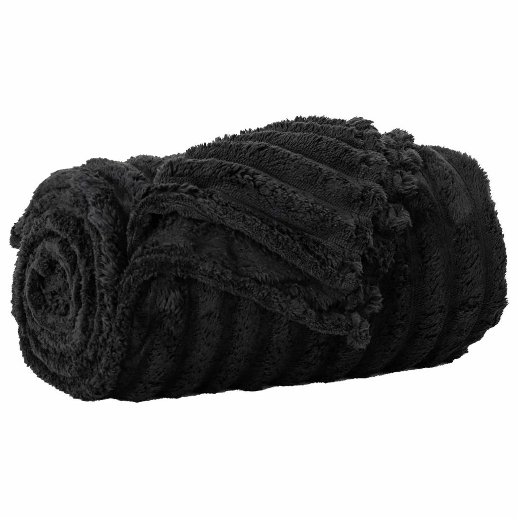 Coperta Nero 240 x 220 cm Panno 42016843