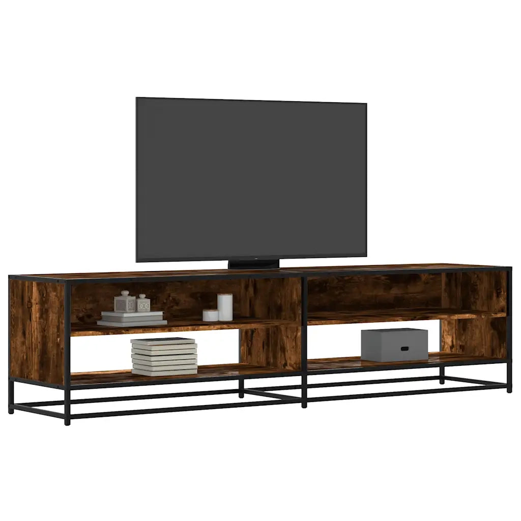 Mobile TV | Armadietto TV | Mobile Porta TV Rovere Fumo 180,5x40x46 cm in Legno Multistrato