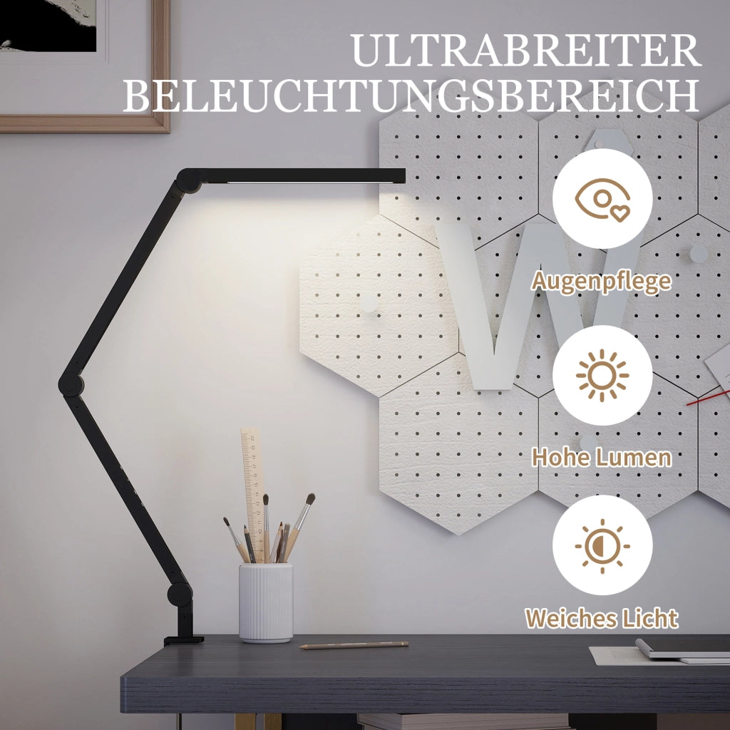 Lampada da scrivania LED regolabile ¨C Xylo ¨C 96 LED, luce regolabile, nero