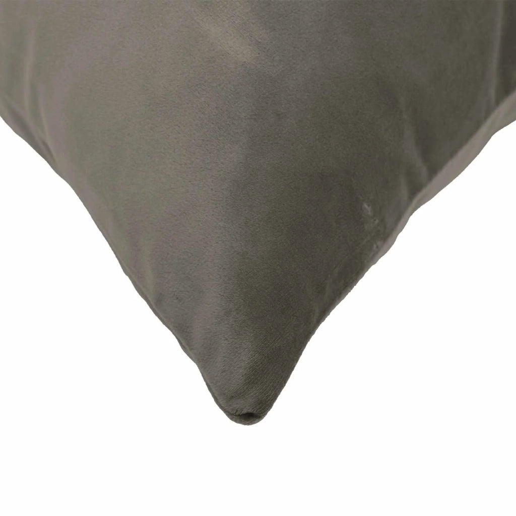 Federa 6 pcs HEERLEN Grigio Chiaro 40 x 40 cm Velluto 908357
