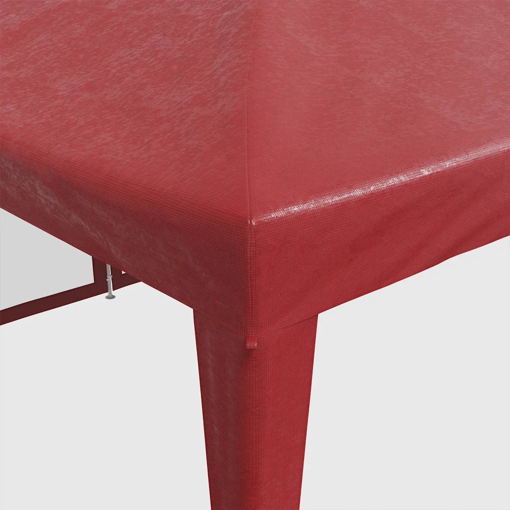 Tenda per Feste con 12 Pareti Laterali in Rete Rossa 8x4 m HDPE 4010075