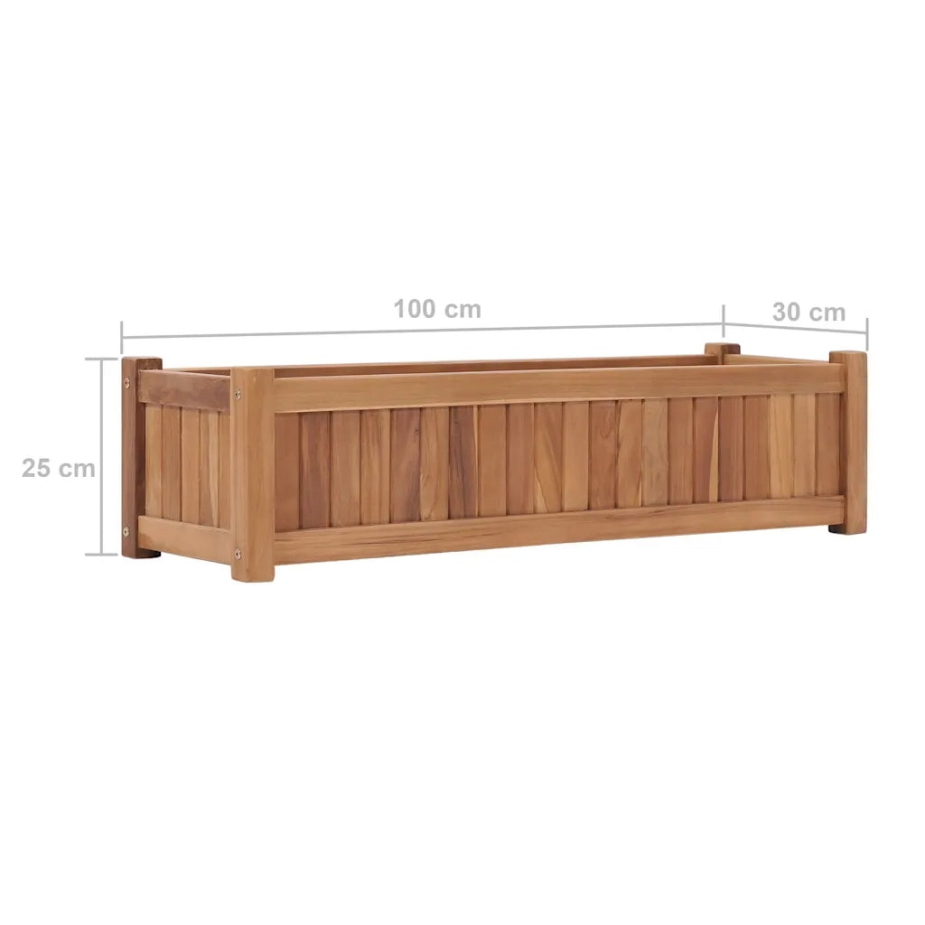 Letto Rialzato da Giardino 100x30x25 cm in Massello di Acacia 48968