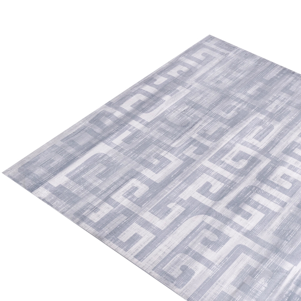 Tappeto grigio Tessuto 160 x 230 cm Motivo geometrico moderno Soggiorno Camera da letto Per riscaldamento a pavimento Fondo antiscivolo