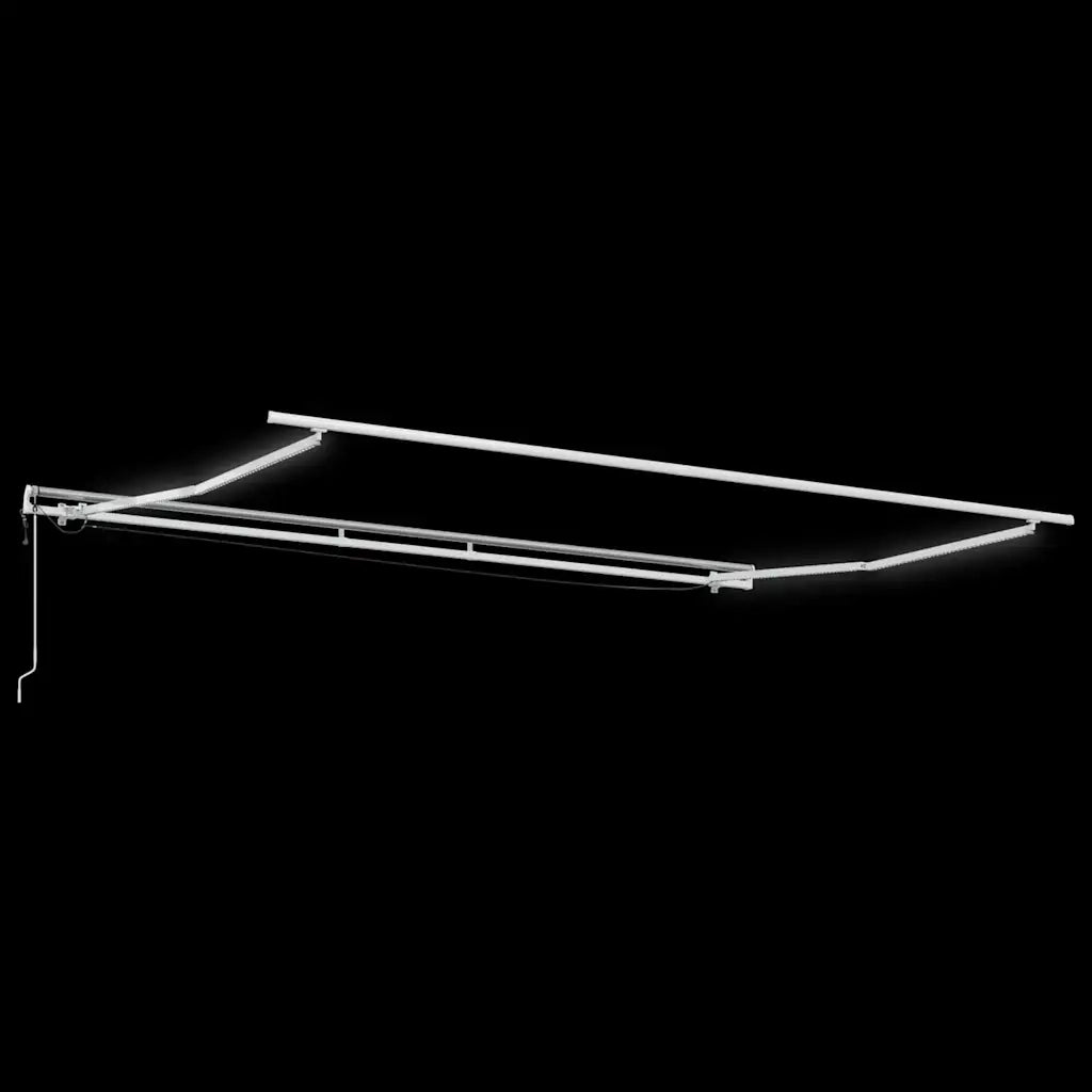 Tenda Retrattile Bianco 450 × 350 cm Poliestere e Metallo 3331140