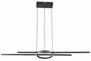 Lampada sospensione Reality Xandra LED 36W nera 100cm