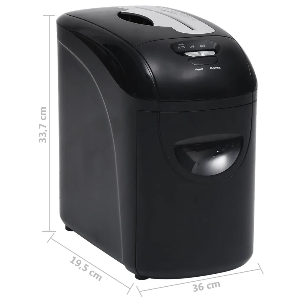 Tritadocumenti 10 Fogli Micro Taglio Nero CFW6610295