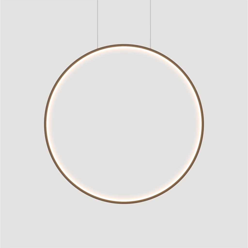 Sospensione ring LED nera Ø60 22W CCT IP44 Mirror Prestige
