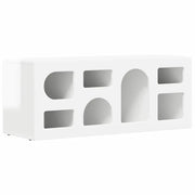 Mobile TV | Armadietto TV | Mobile Porta TV Bianco Lucido 100 x 35 x 40 cm Legno multistrato
