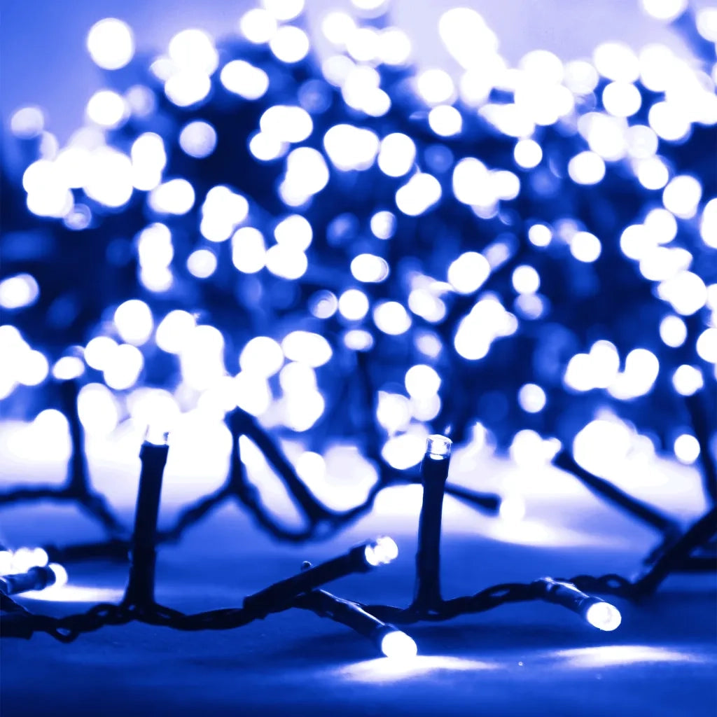 Stringa LED Compatta con 3000 Luci LED Blu 65 m PVC 343271