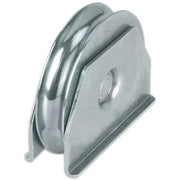 RUOTA CON SUPPORTO LATERALE PER CANCELLI GOLA TONDA 100 mm