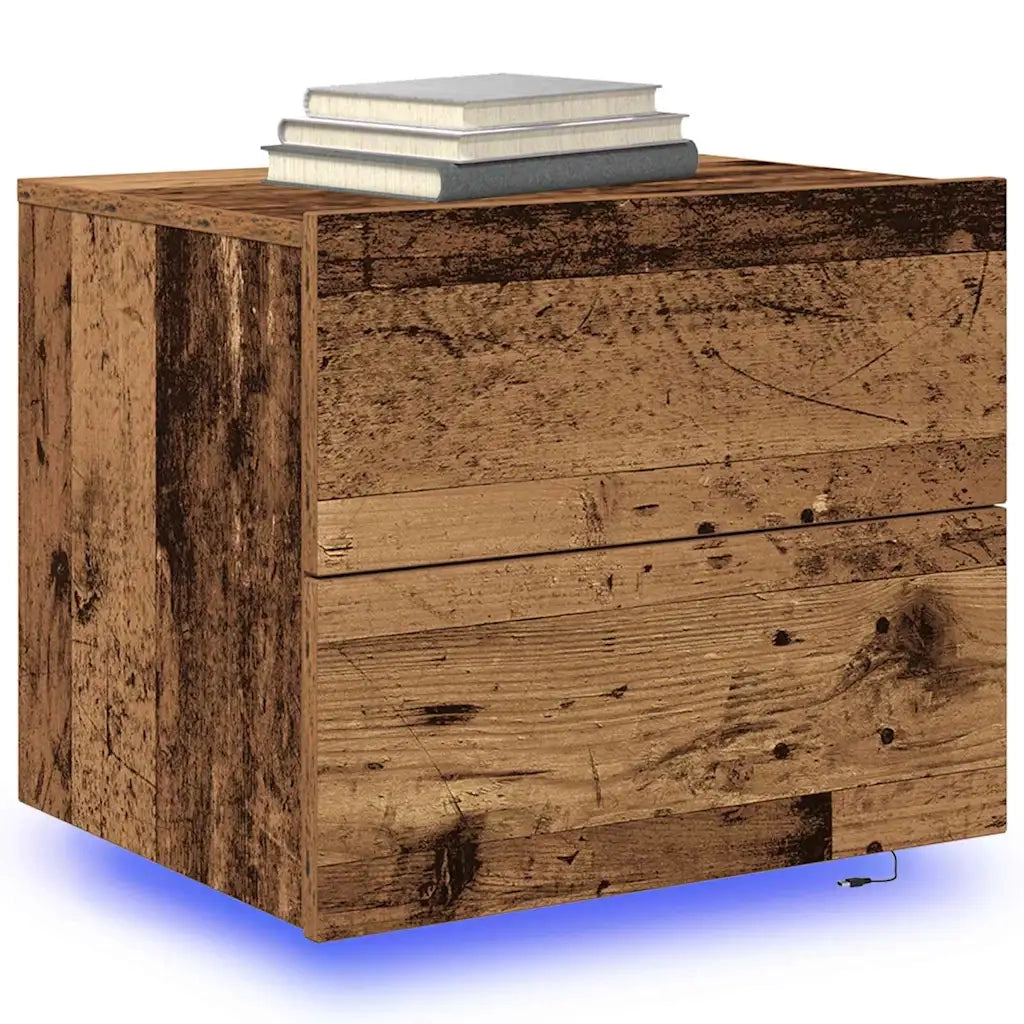 Armadio da Notte 2 pcs Legno vecchio 50 x 39 x 41 cm 863073