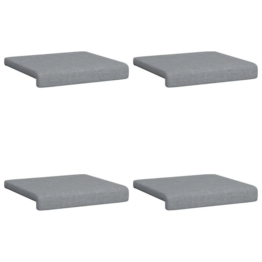 Cuscino per panchina 4 pcs Tessuto Grigio Chiaro 42043085