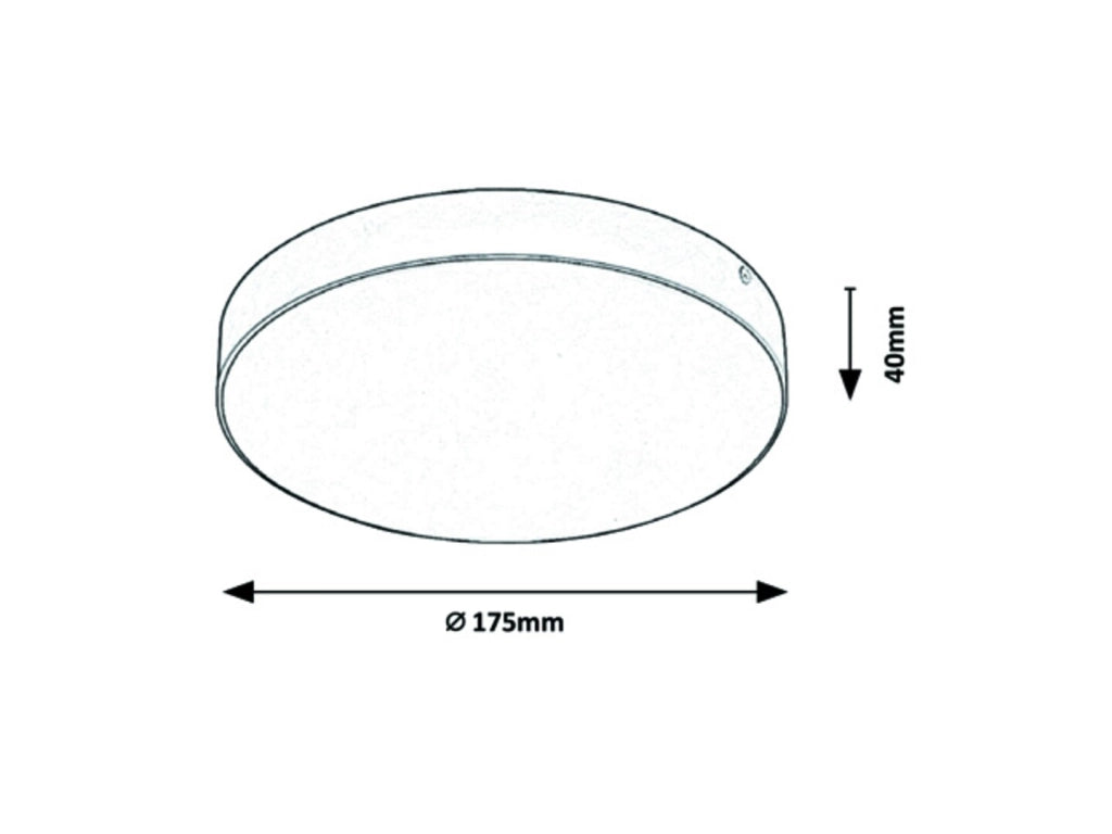 Plafoniera esterna rotonda LED 18W CCT bianca Rabalux