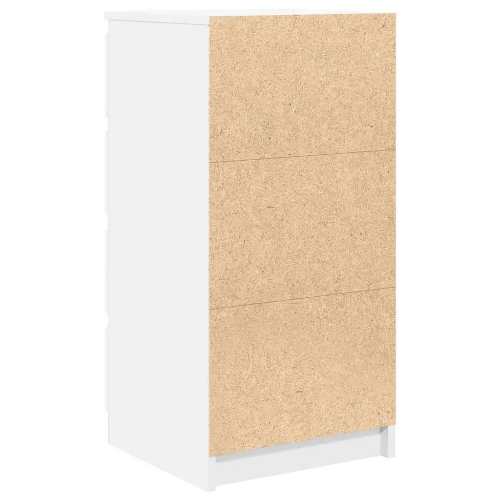 Credenza con Cassetti Bianco 37,5x35x99 cm in Legno Multistrato 861760