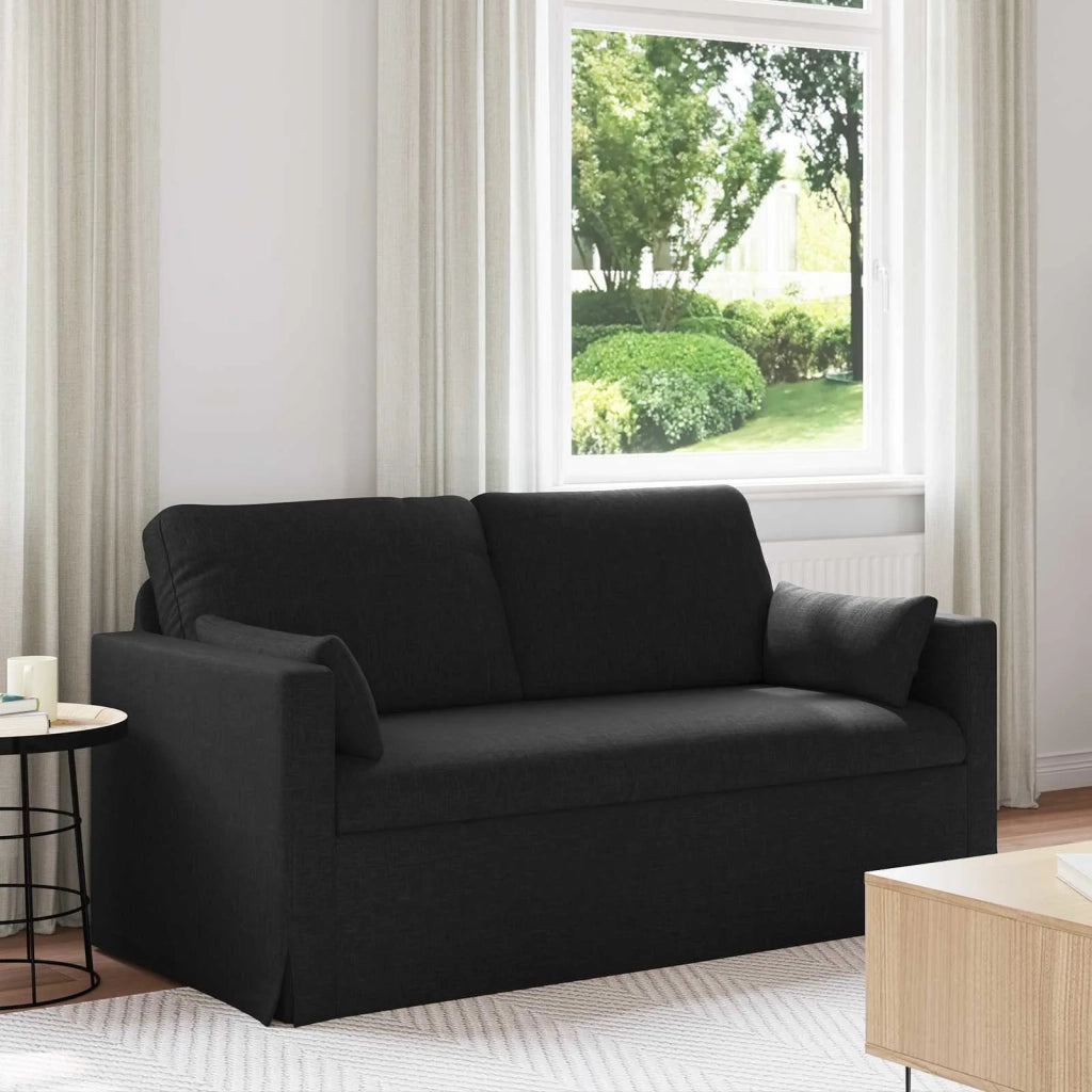 Divano Nero 158 x 78 x 80 cm Tessuto