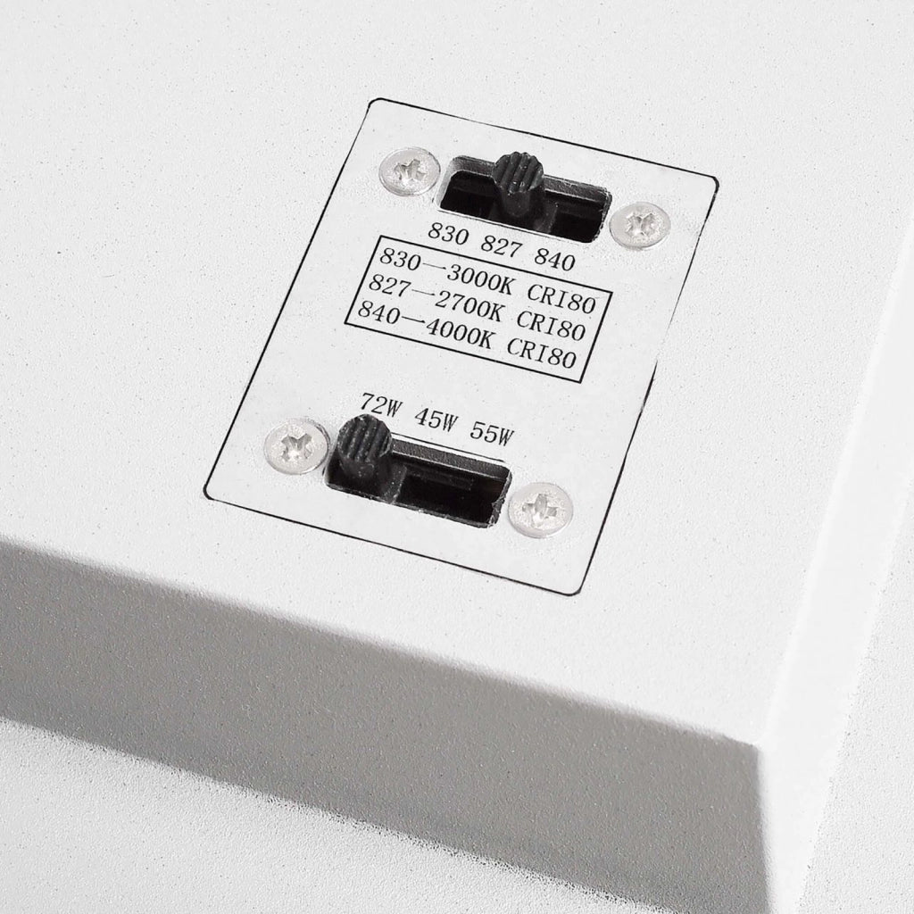 DRACONIS FARETTO TRACK LED CCT 72W BINARIO TRIFASE 3IN1 DIMMERABILE TRAMITE SELETTORE 3 TEMPERATURE DI LUCE 230V GRIGIO