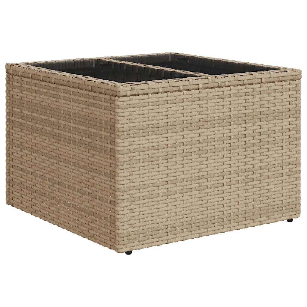 Set Divano da Giardino con cuscino 8 pcs Beige Poly Rattan 3360241