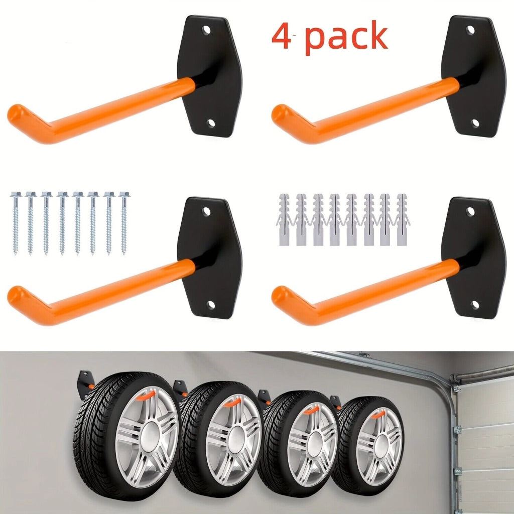 Supporto a Parete per Pneumatici ¨C Xylo ¨C Set da 4 Pezzi per Garage