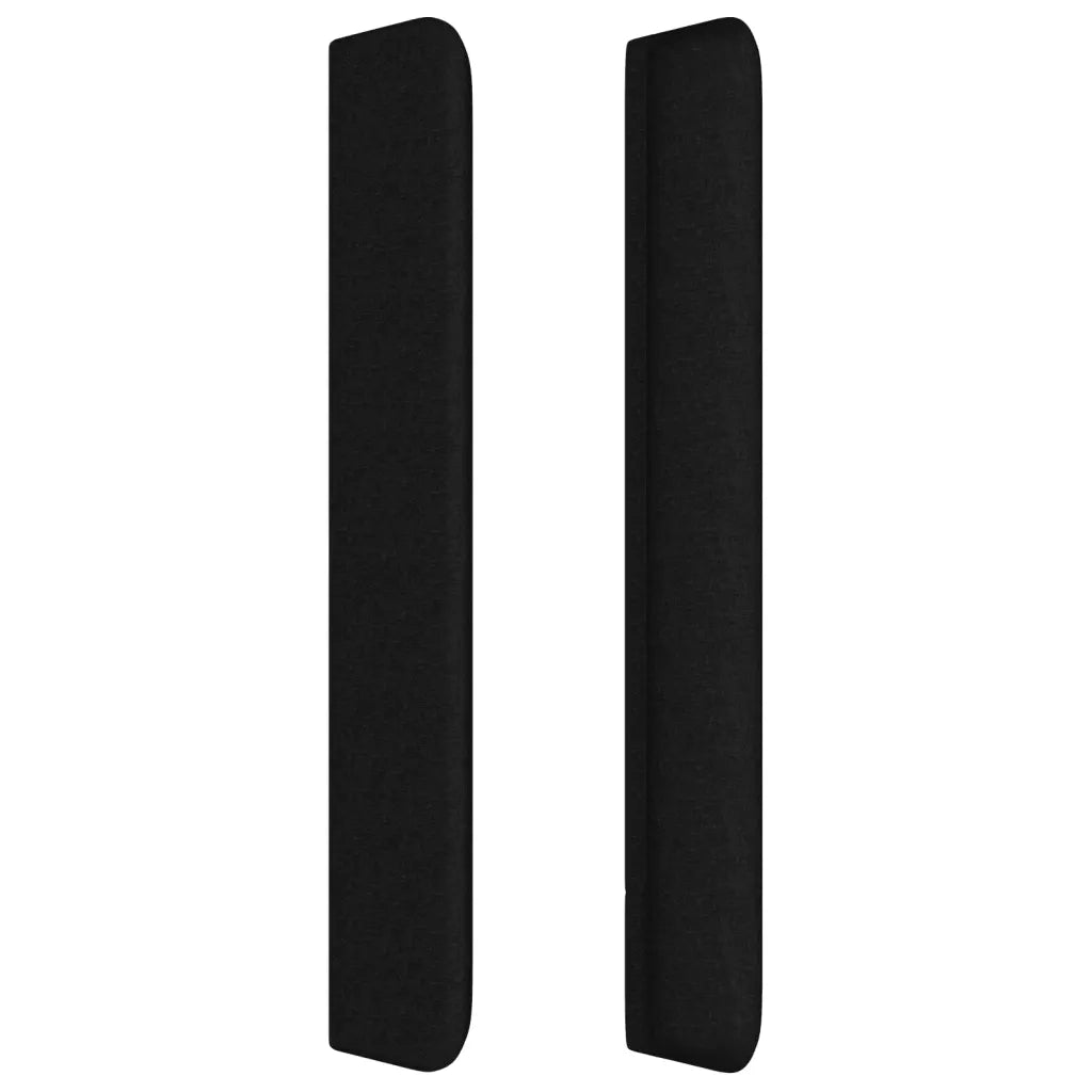 Testiera ad Orecchio Nera 203x16x118/128 cm in Tessuto 3119940