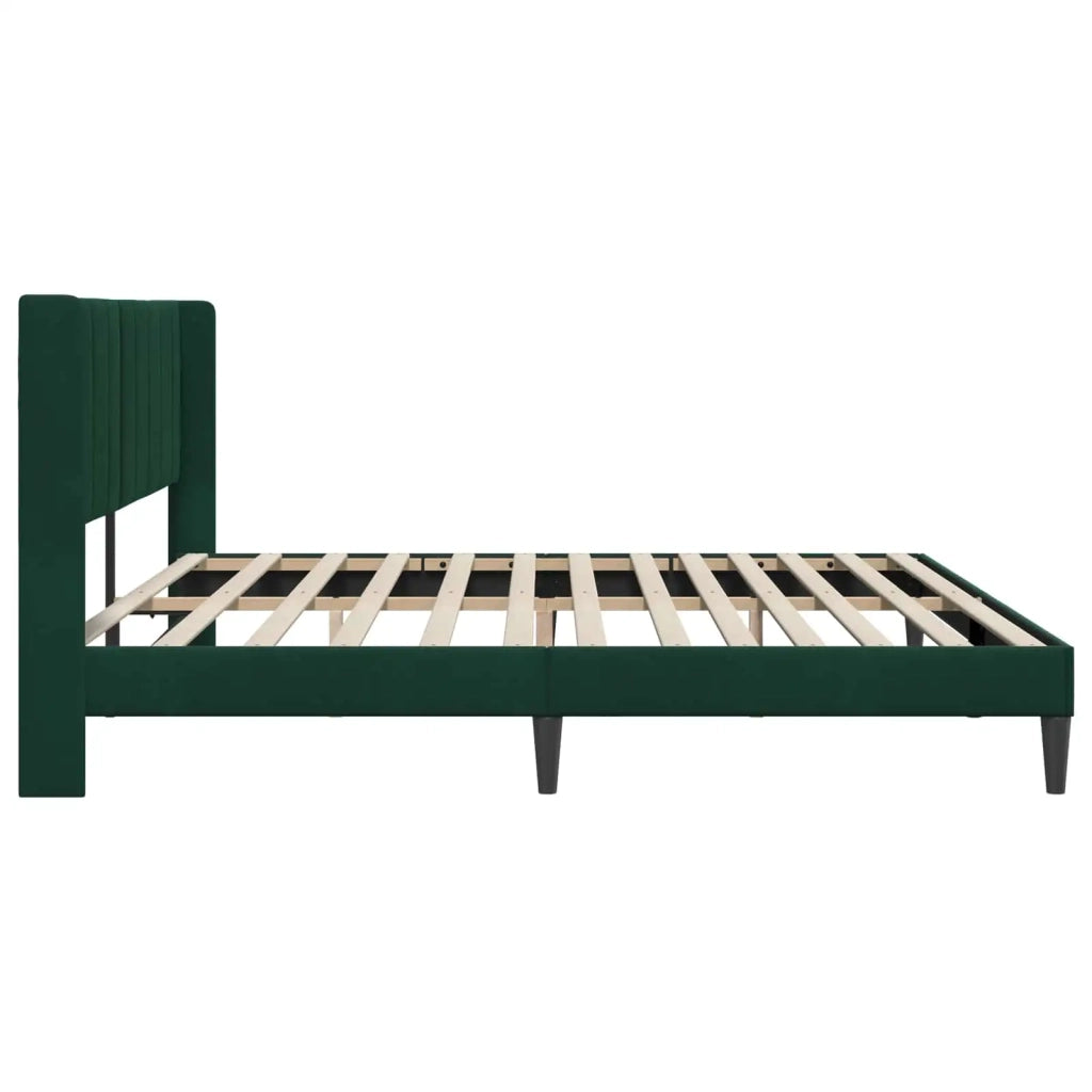 Struttura del letto Verde Scuro 180 x 200 cm Velluto 42027523