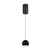 Lampada a sospensione nera sfera LED 6W 3000K V-TAC
