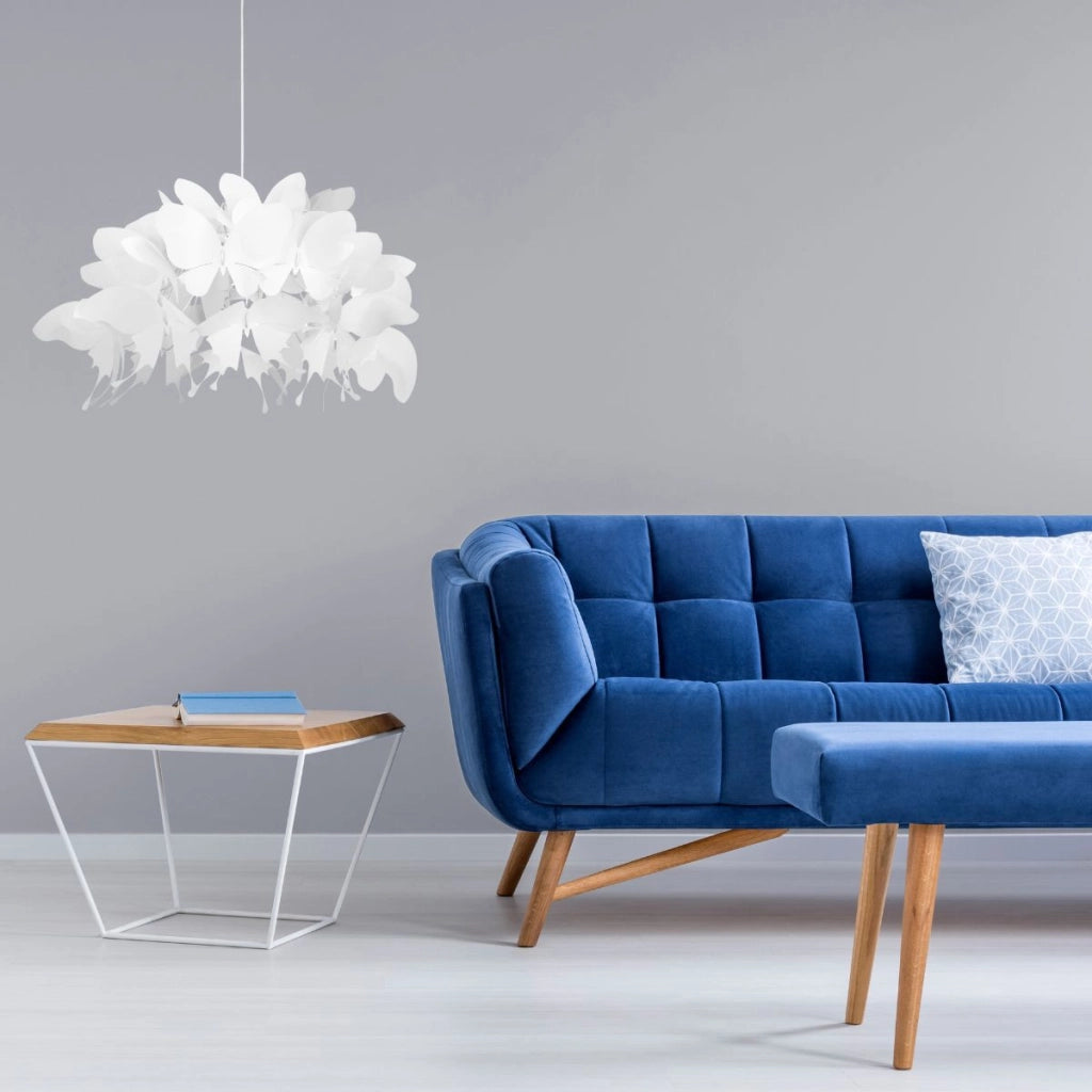 Lampada a sospensione Farfalla bianca E27 Ø50 Light Prestige