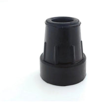Pacco di gomma per passeggini di tipo Z - 4 pezzi - Adatto a passeggini e stampelle - Chiusura metallica - 18/19mm - Nero - Punte in gomma