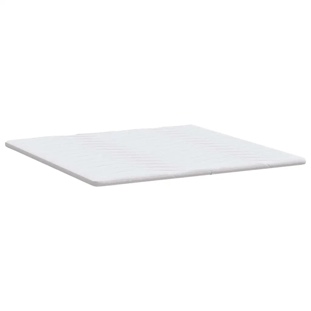 Topper per materasso Bianco 180 x 200 cm Tessuto a maglia 4106410