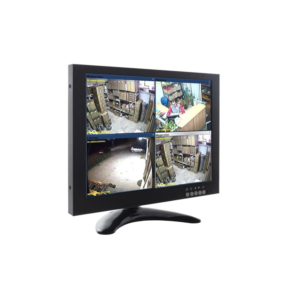 Trade Shop - Tv Televisore Monitor Digitale 10.1 Tft Videosorveglianza Cctv Av Vga Bnc Hdmi -