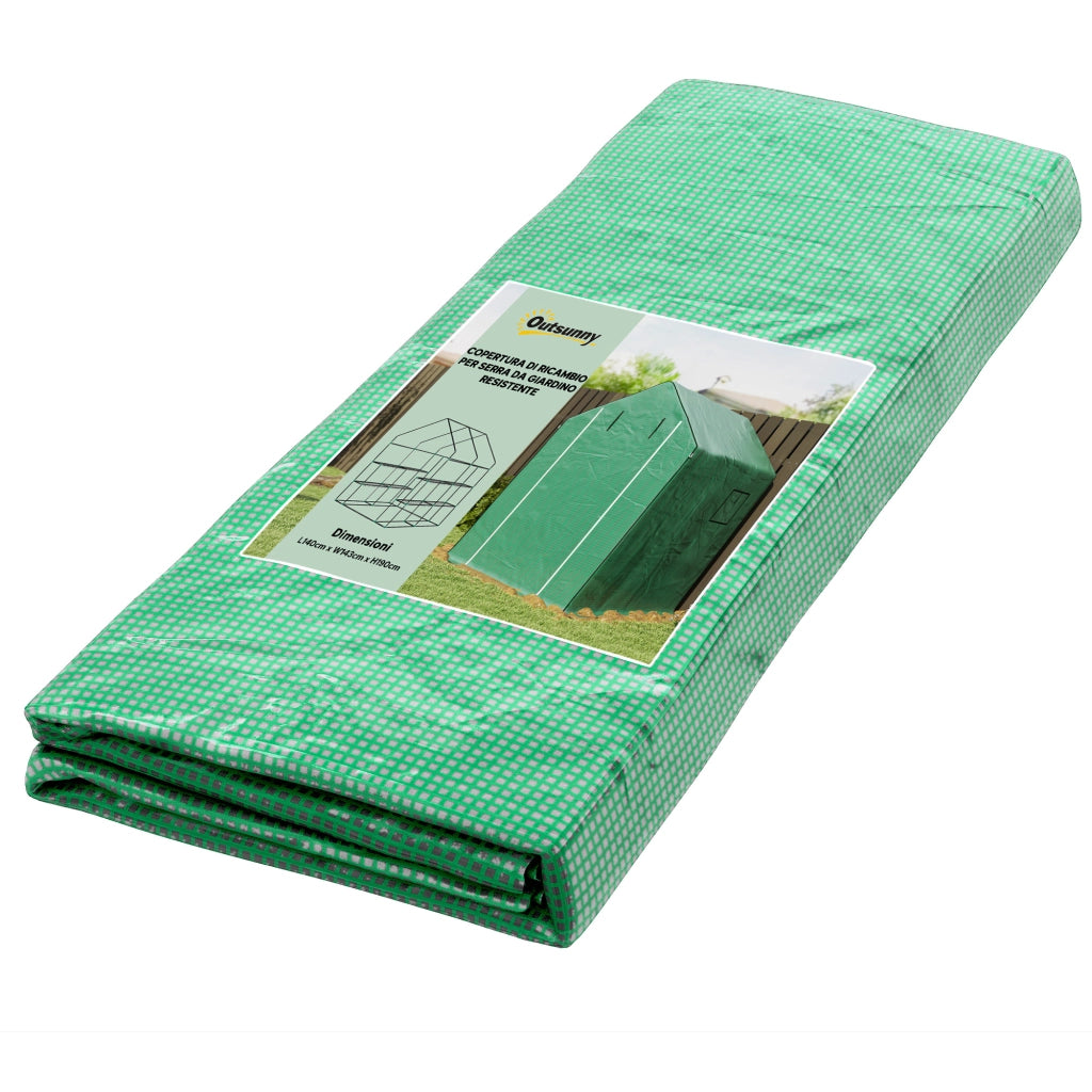 Serra da Giardino con Finestre e Porta ¨C Minimal ¨C Verde 140x143x190cm