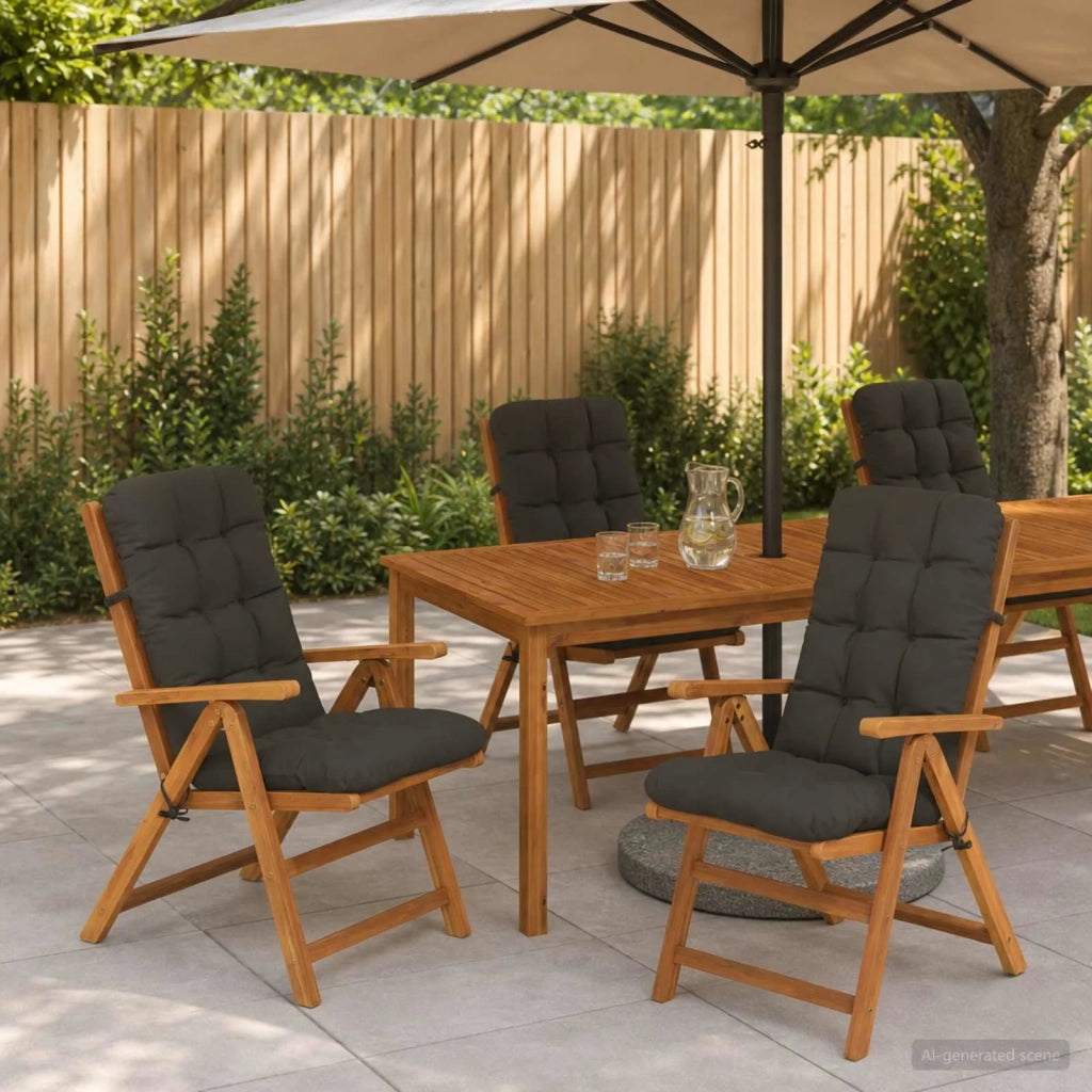 Cuscini per Sedia Alta in 4 Pezzi VIANEN 4 pcs 100% Poliestere 953774
