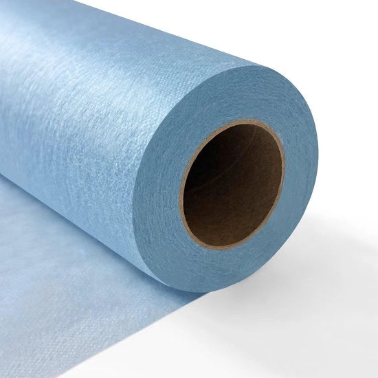 Tavolo da pranzo con tovaglia da tavola non tessuta, 0,3 × 50 m, blu chiaro, tovaglia da tavola da un tempo, matrimonio, compleanno, festa, decorazione