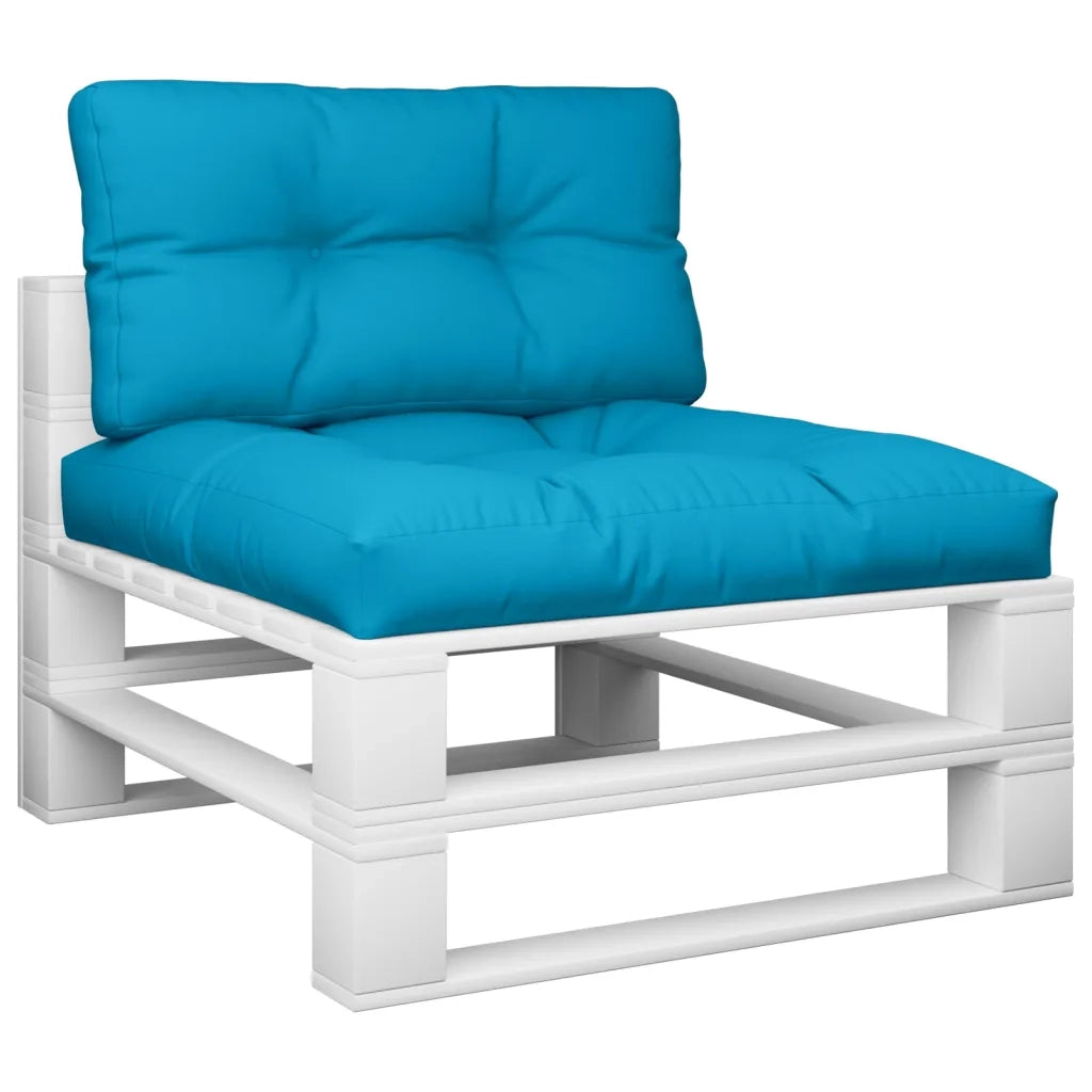 Cuscini per Pallet 2 pz Azzurro in Tessuto 360693