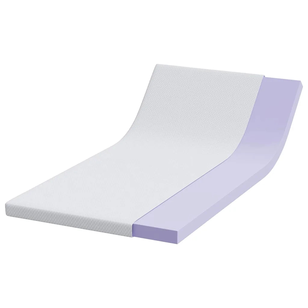 Topper per materasso Bianco 100 x 200 cm Tessuto Jacquard 4106235