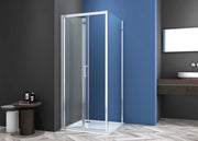 Box Doccia 2 lati 70x75 cm fisso + soffietto H195 cm ISA Cromato